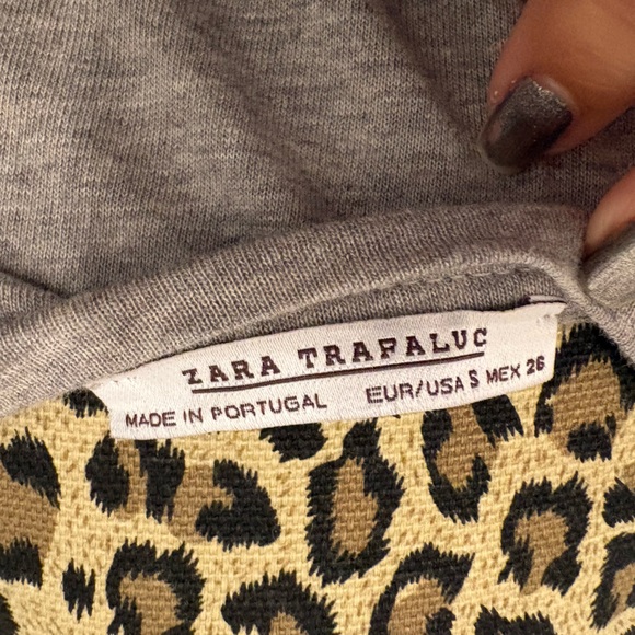 Zara Gray and Silver Twofer Midi Dress - Picture 2 of 6